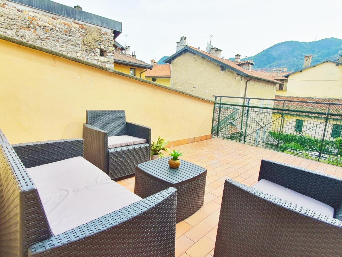 King Como Lake Center 9 Posti Letto- Grande Terrazza - 2 Bagni Privati Exterior photo